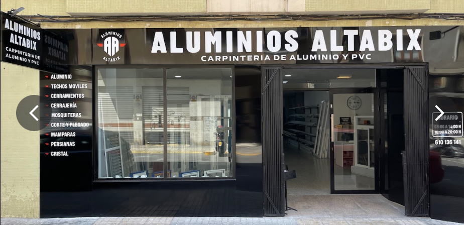 Fachada de ALUMINIOS ALTABIX